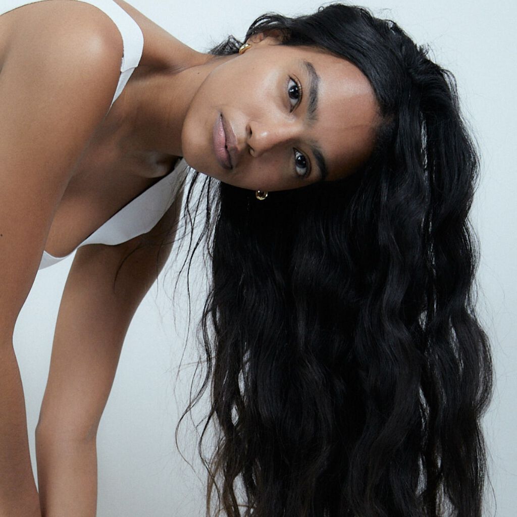 woman with dark hair