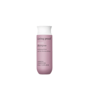 A 2.0 fl oz (60 mL) bottle of Restore Shampoo for damaged hair, featuring Sili-CLONE™ HairTech to help reverse damage. The purple bottle has a white cap and silver text.