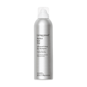A silver can of Perfect hair Day™ Advanced Clean Dry Shampoo with a white cap, featuring a breakthrough formula for just-washed softness and detailed black text on the front.
