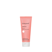 A pink tube of Curl Enhancer for waves stands upright on a white background, featuring frizz protection and a volume of 100 ml (3.4 fl oz US) on its label.
