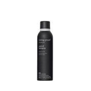 A black can of Style Lab® Control Hairspray with a matte finish and white text stands upright on a black background—ideal for styling hair and achieving a touchable, medium hold.