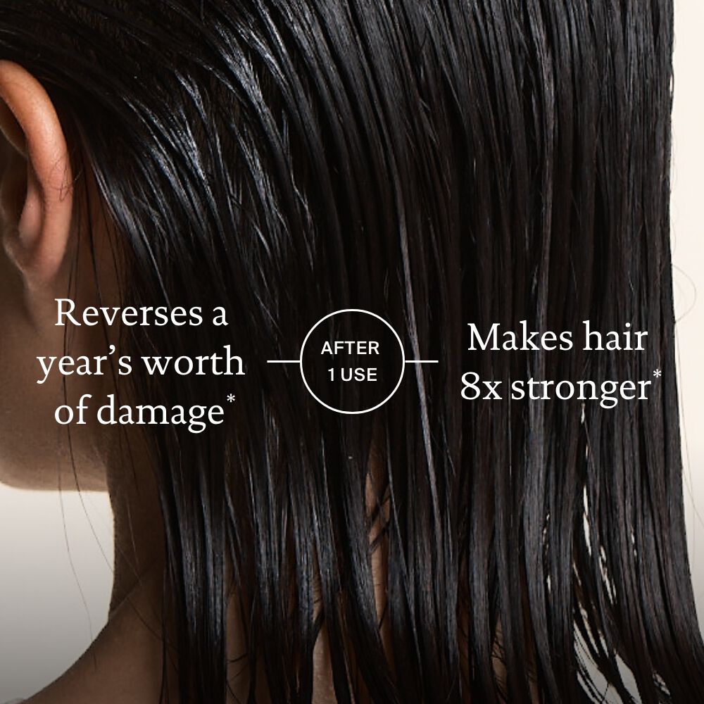 Back of head using Triple bond complex, reversing a year's worth of damage after 1 use.