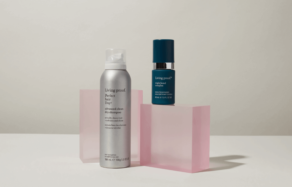 products for flat hair including dry shampoo and triple bond complex