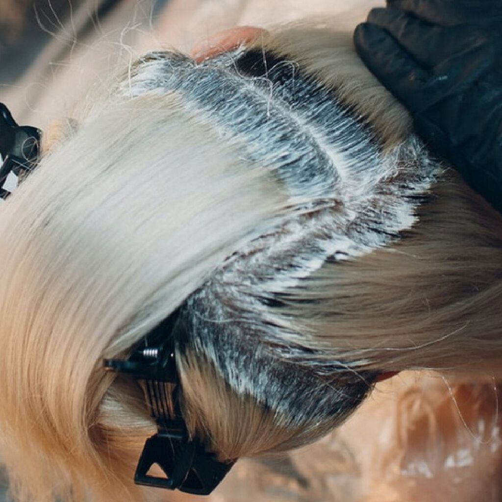 hair being bleach