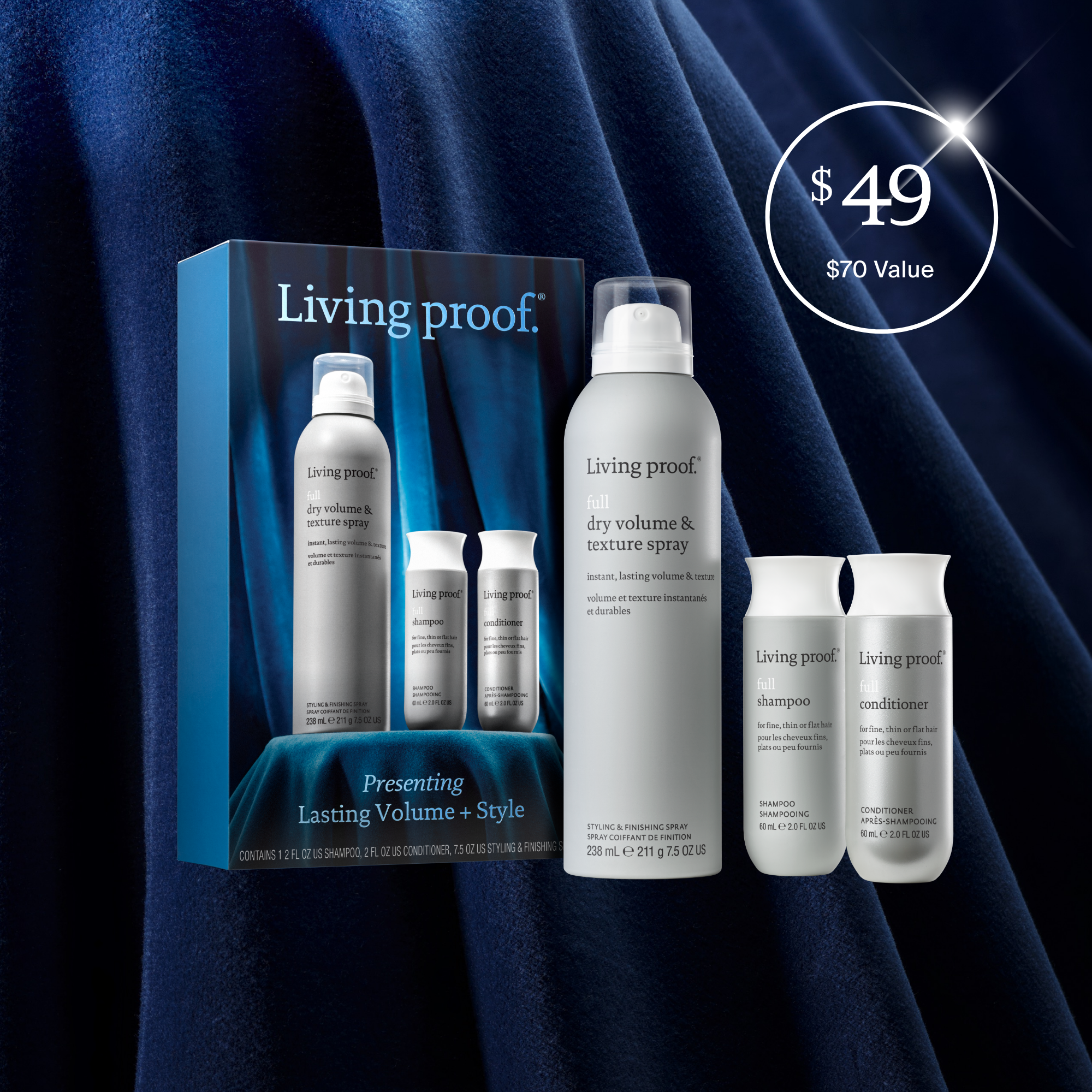 Lasting Volume + Style Holiday Kit