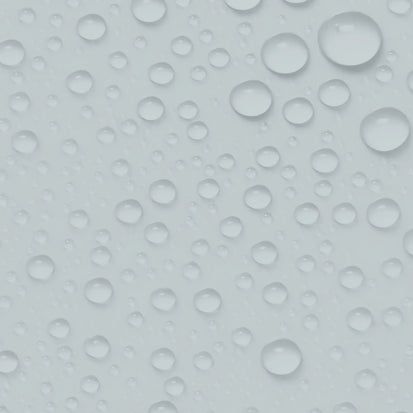 Pattern of water droplets on a light gray background