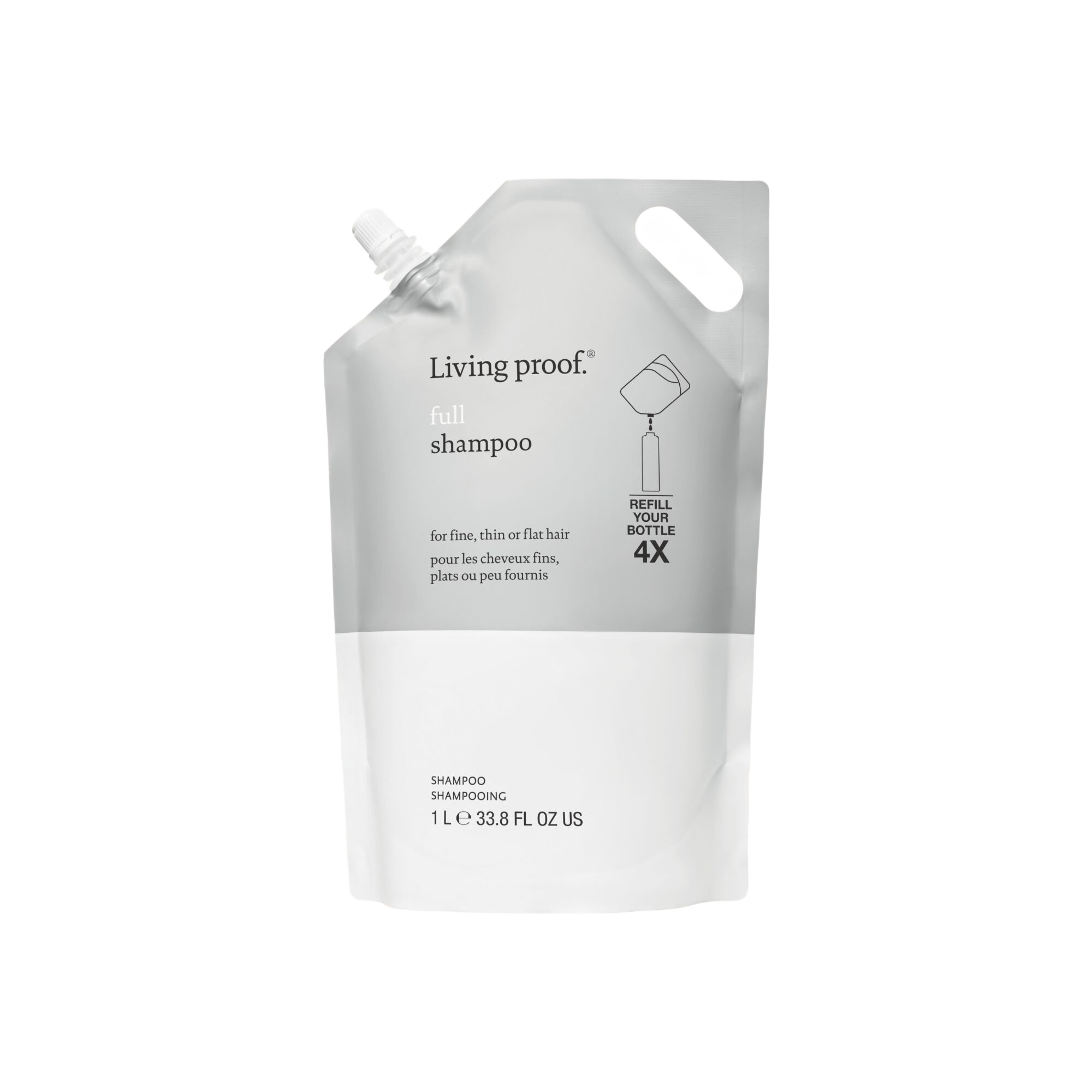 Full Shampoo 33.8 FL OZ Refill Pouch Front