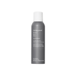 Gray bottle of Perfect hair Day™ Dry Shampoo with a white cap, white text promoting its oil-absorbing formula and lasting scent, plus bilingual product details in English and French.