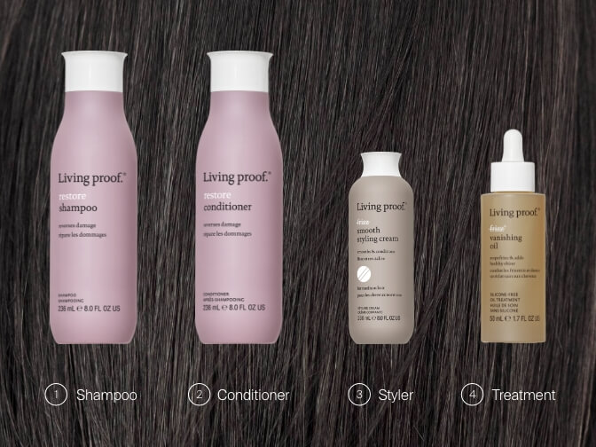 Shampoo, conditioner, styler, treatment