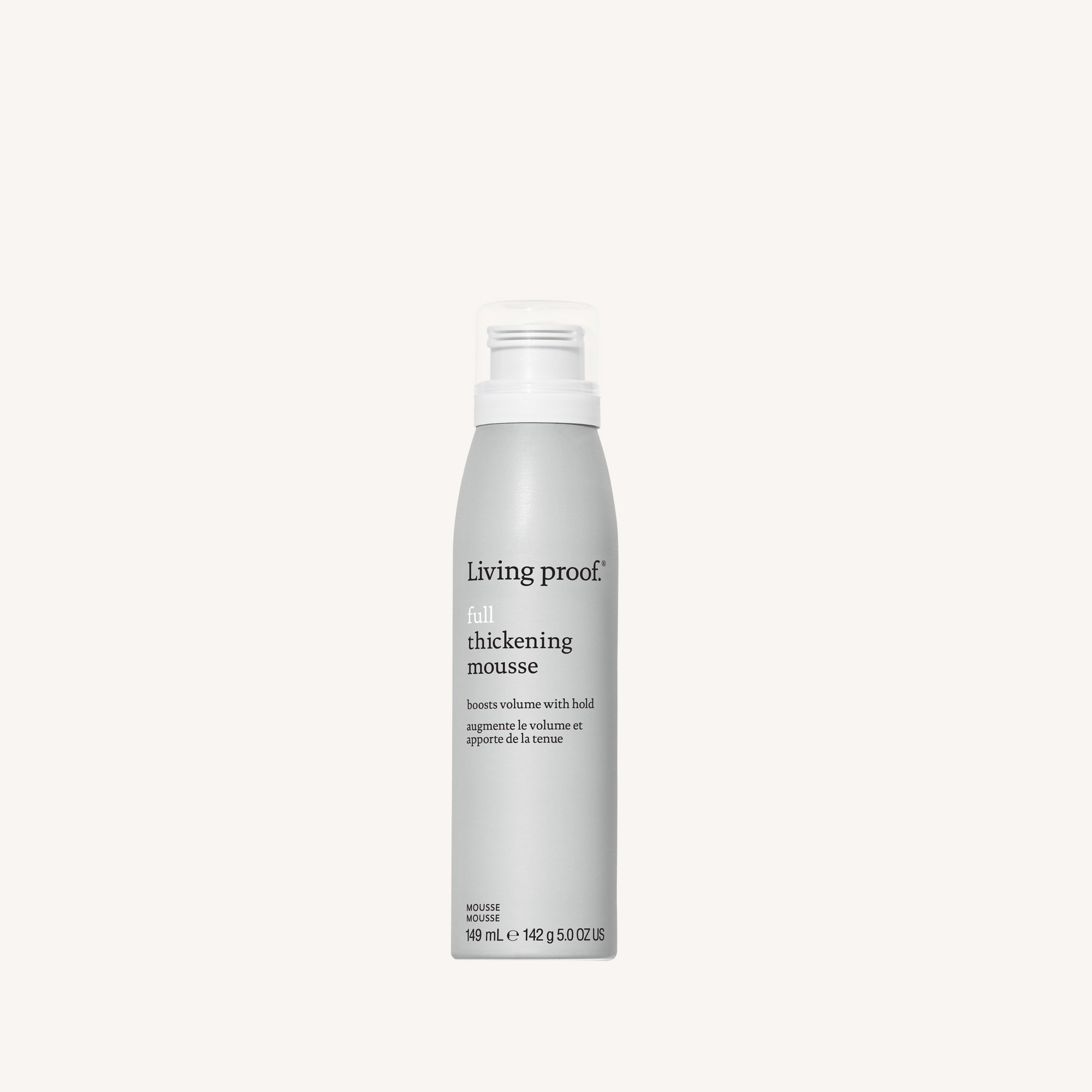 A lightweight mousse with flexible hold for long-lasting touchable body and fullness.